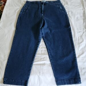 Merona Blue Ankle Cropped Jeans Relaxed Fit